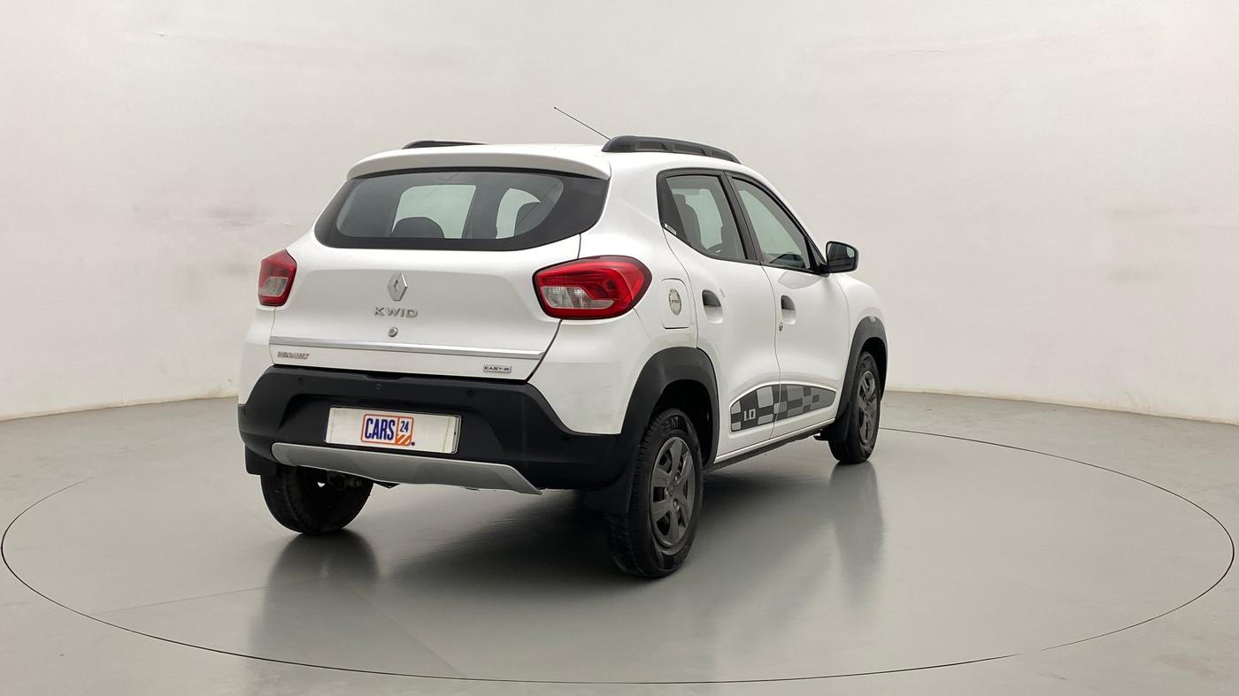 2017 Renault Kwid RXT 1.0 AMT (O), Petrol, Automatic, 18,943 km, Right Back Diagonal