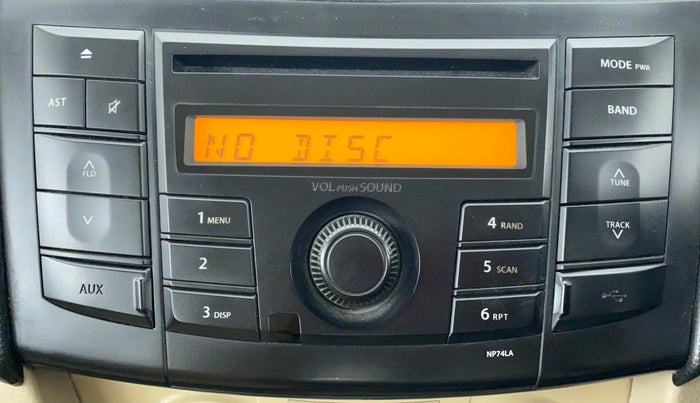 2013 Maruti Swift Dzire VXI 1.2 BS IV, Petrol, Manual, 59,341 km, Infotainment System