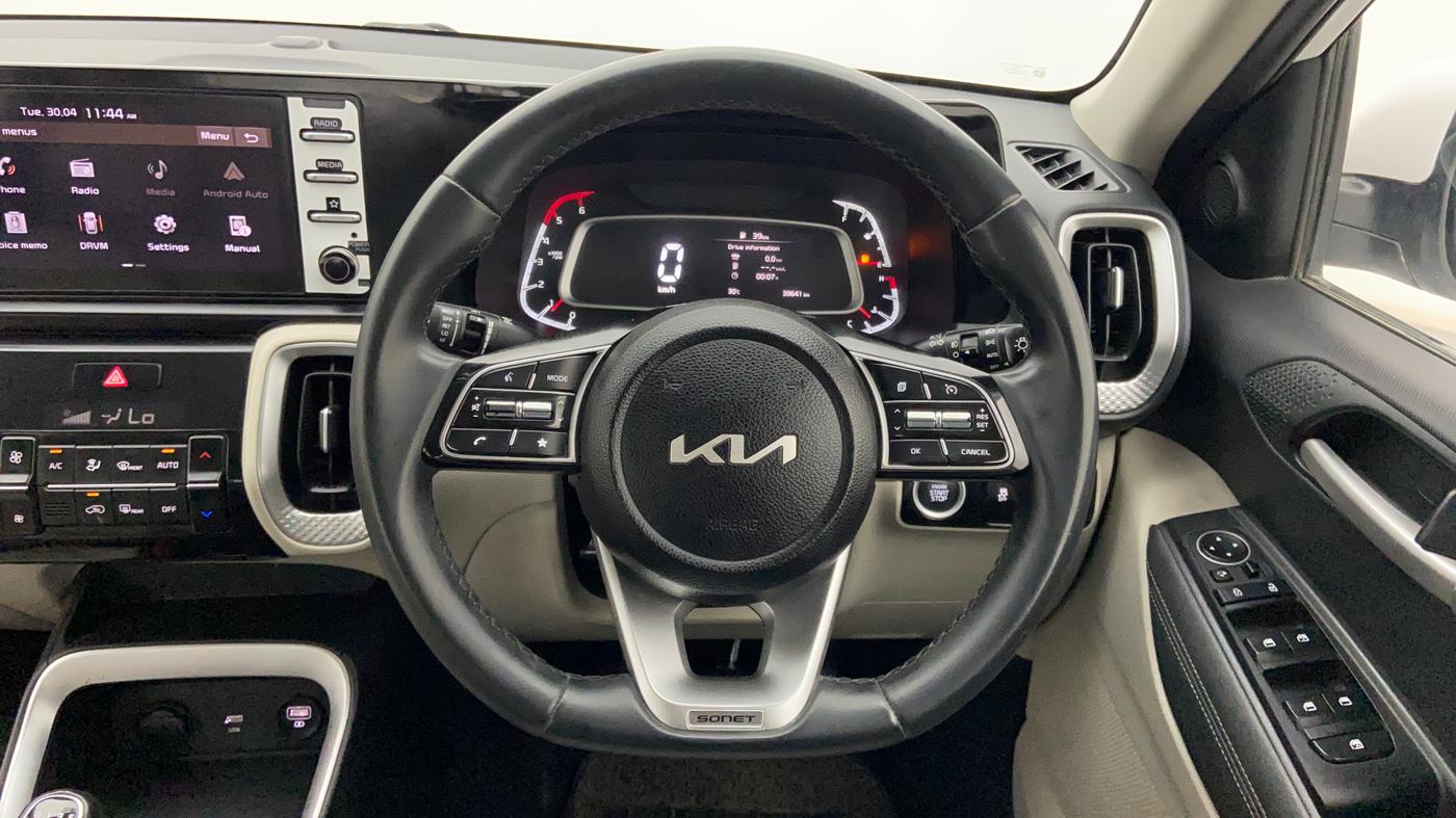 2022 KIA SONET HTX ANNIVERSARY EDITION 1.5, Diesel, Manual, 39,641 km, Steering Wheel Close Up