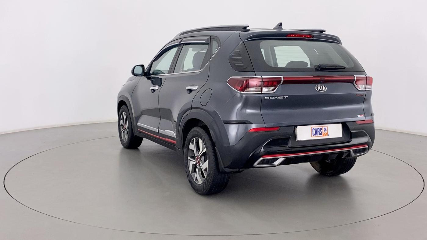 2020 KIA SONET GTX + 1.0 IMT, Petrol, Manual, 30,800 km, Left Back Diagonal