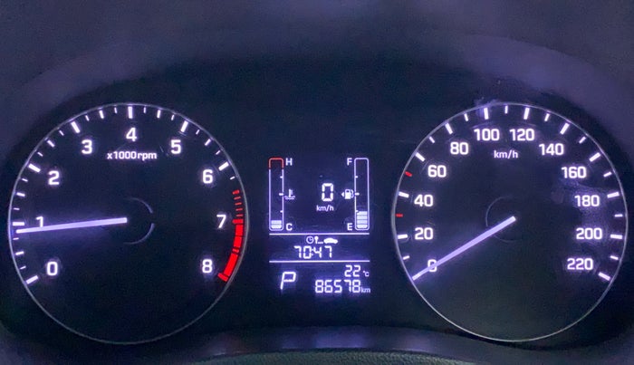 2016 Hyundai Creta SX PLUS AT 1.6 PETROL, Petrol, Automatic, 86,625 km, Odometer Image