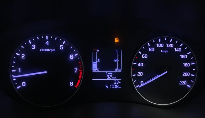 2016 Hyundai Elite i20 SPORTZ 1.2, Petrol, Manual, 51,520 km, Odometer Image
