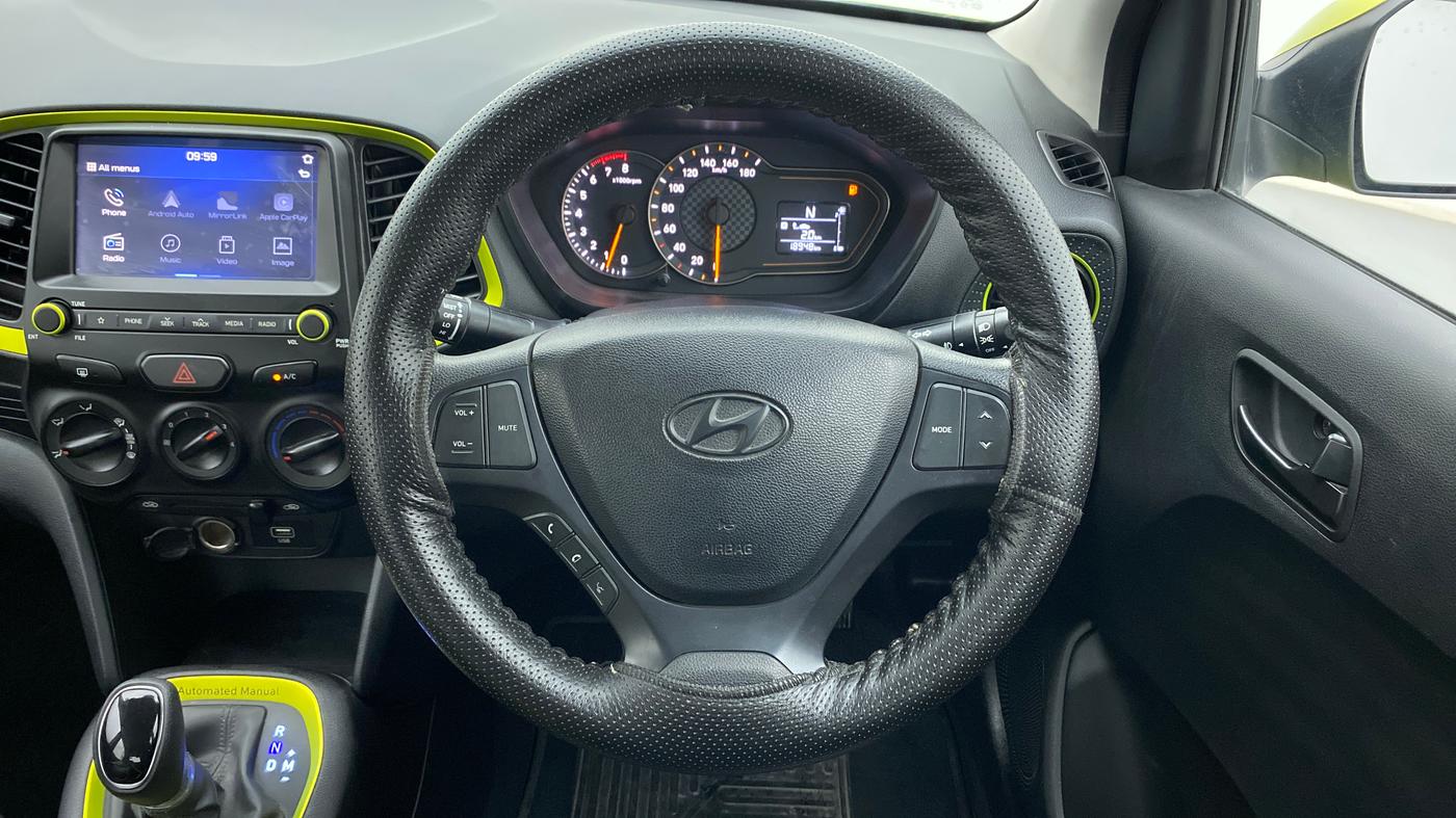 2019 Hyundai NEW SANTRO SPORTZ AMT, Petrol, Automatic, 18,948 km, Steering Wheel Close Up