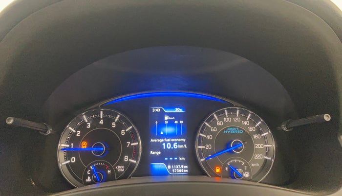 2019 Maruti Ciaz ALPHA 1.5 SHVS PETROL, Petrol, Manual, 57,322 km, Odometer Image