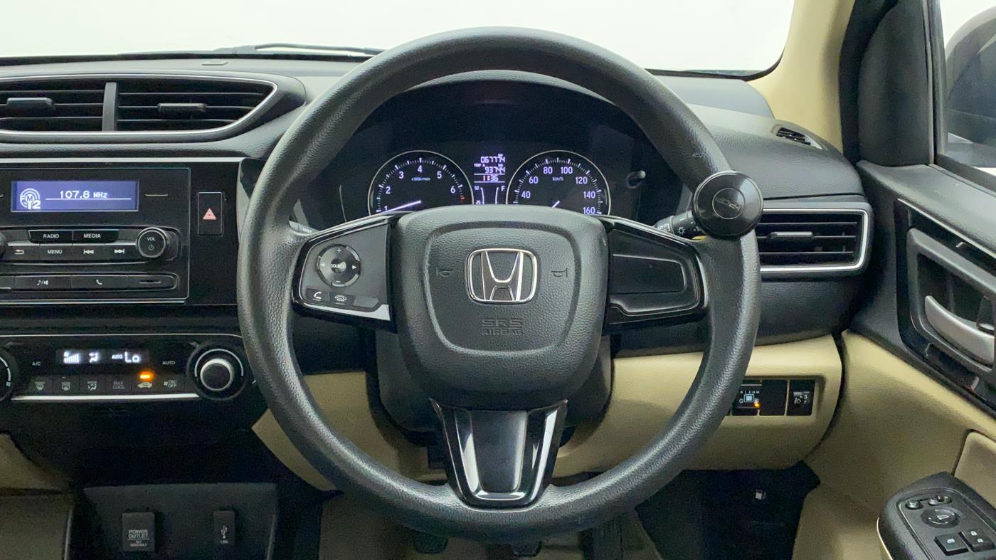 2019 Honda Amaze 1.2L I-VTEC V, CNG, Manual, 67,773 km, Steering Wheel Close Up