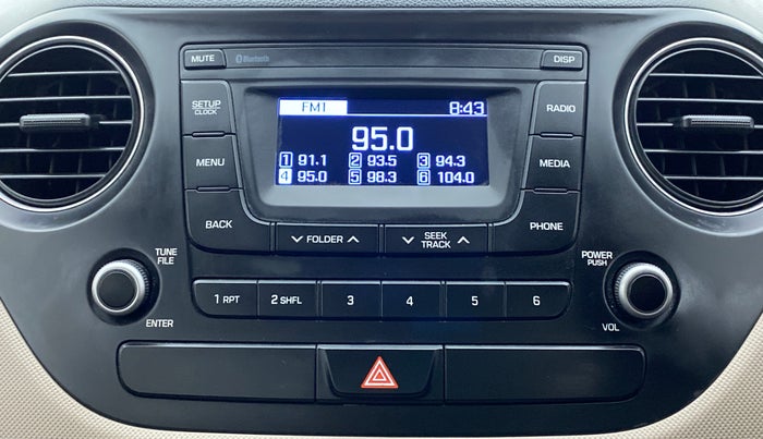 2017 Hyundai Xcent E PLUS, Petrol, Manual, 25,559 km, Infotainment System