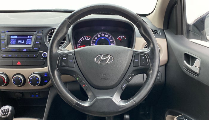 2015 Hyundai Grand i10 ASTA 1.2 (O) VTVT, Petrol, Manual, 55,142 km, Steering Wheel Close Up
