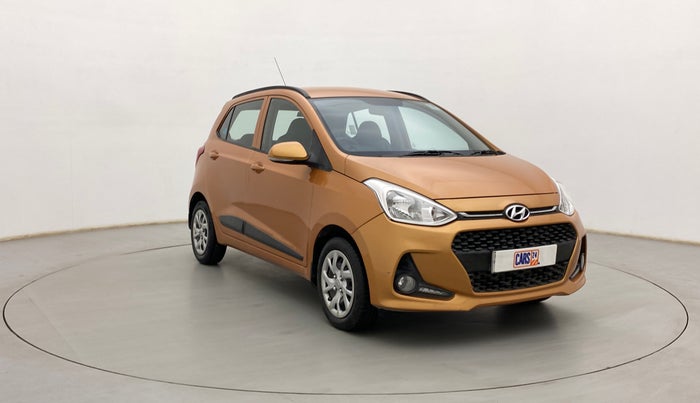 2017 Hyundai Grand i10 SPORTZ (O) 1.2 KAPPA VTVT, Petrol, Manual, 67,154 km, Right Front Diagonal