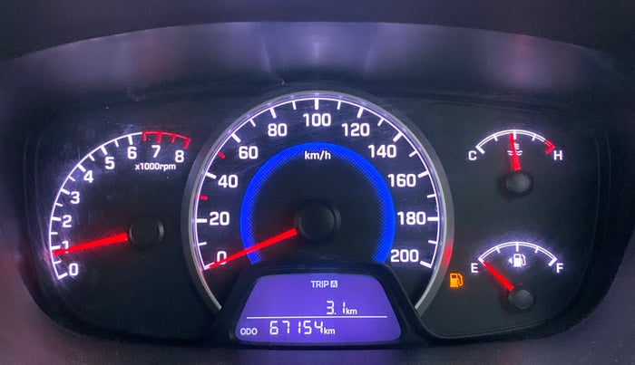 2017 Hyundai Grand i10 SPORTZ (O) 1.2 KAPPA VTVT, Petrol, Manual, 67,154 km, Odometer Image
