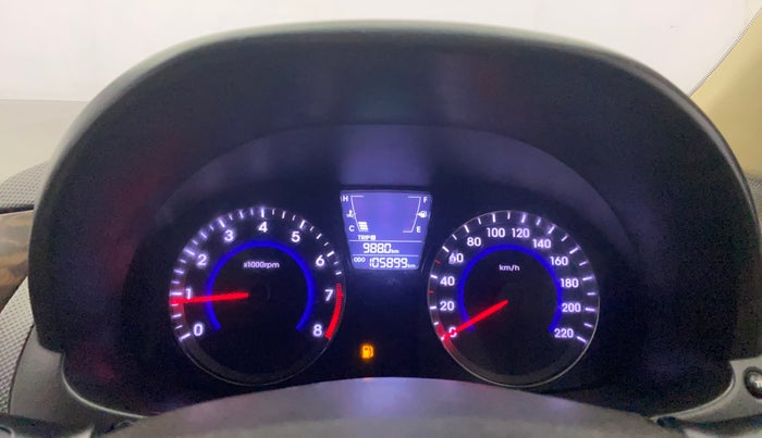 2014 Hyundai Verna FLUIDIC 1.6 VTVT EX, Petrol, Manual, 1,05,898 km, Odometer Image