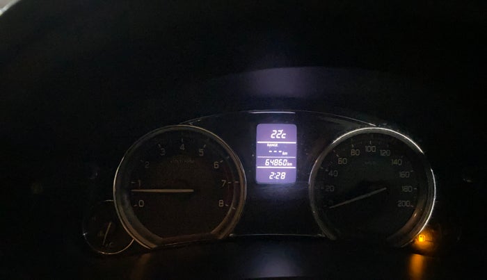 2017 Maruti Ciaz ZXI+, Petrol, Manual, 64,818 km, Odometer Image