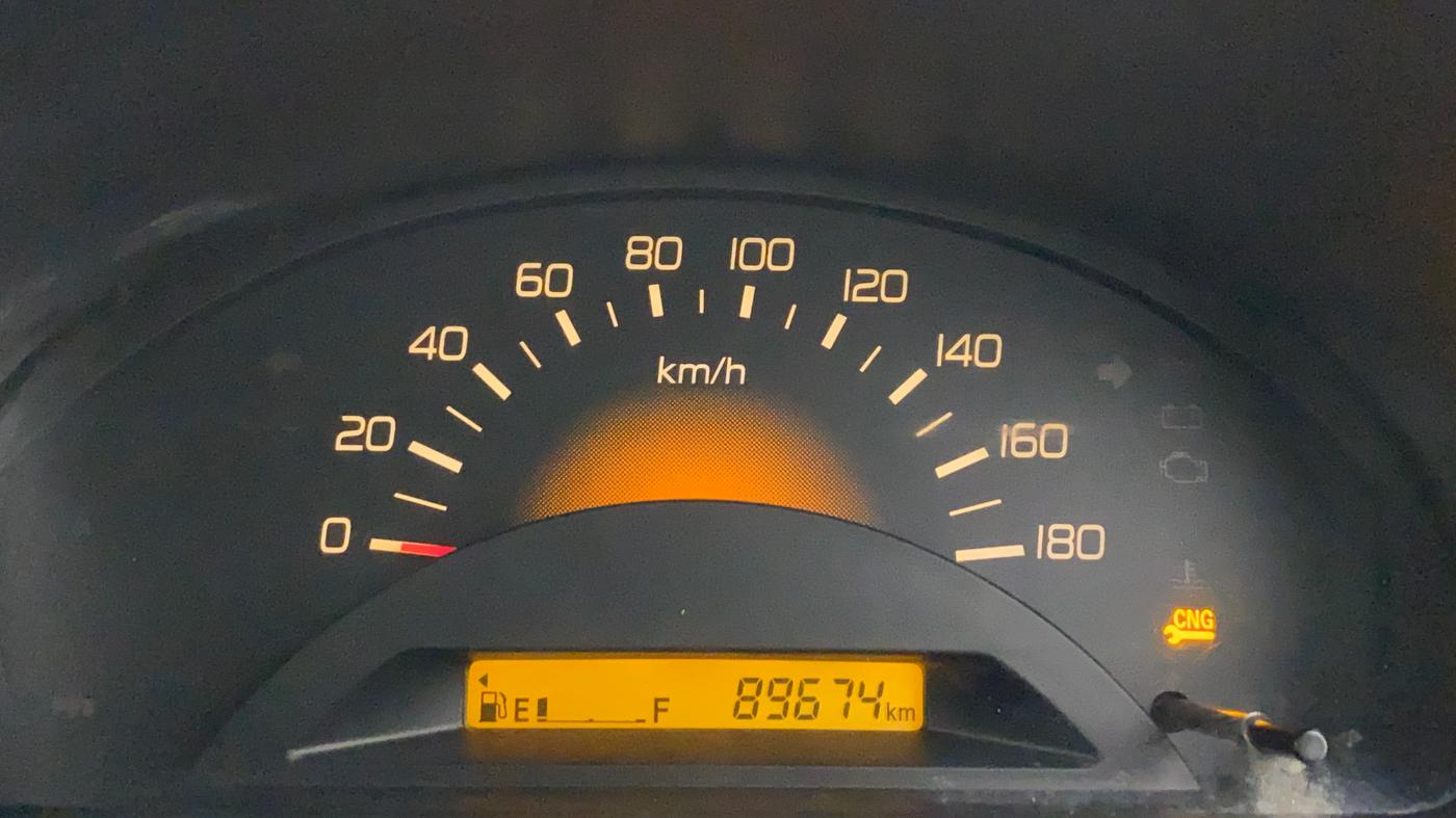 2013 Maruti Wagon R 1.0 LXI CNG, CNG, Manual, 89,673 km, Odometer Image