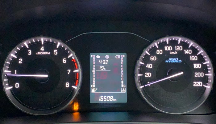 2022 Maruti BREZZA VXI SMART HYBRID, Petrol, Manual, 16,508 km, Odometer Image