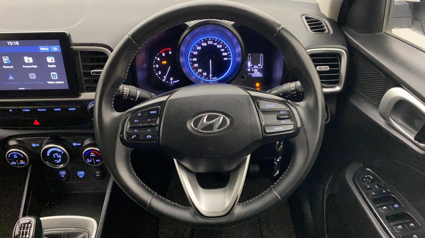 2019 Hyundai VENUE 1.4 CRDI MT SX, Diesel, Manual, 50,535 km, Steering Wheel Close Up