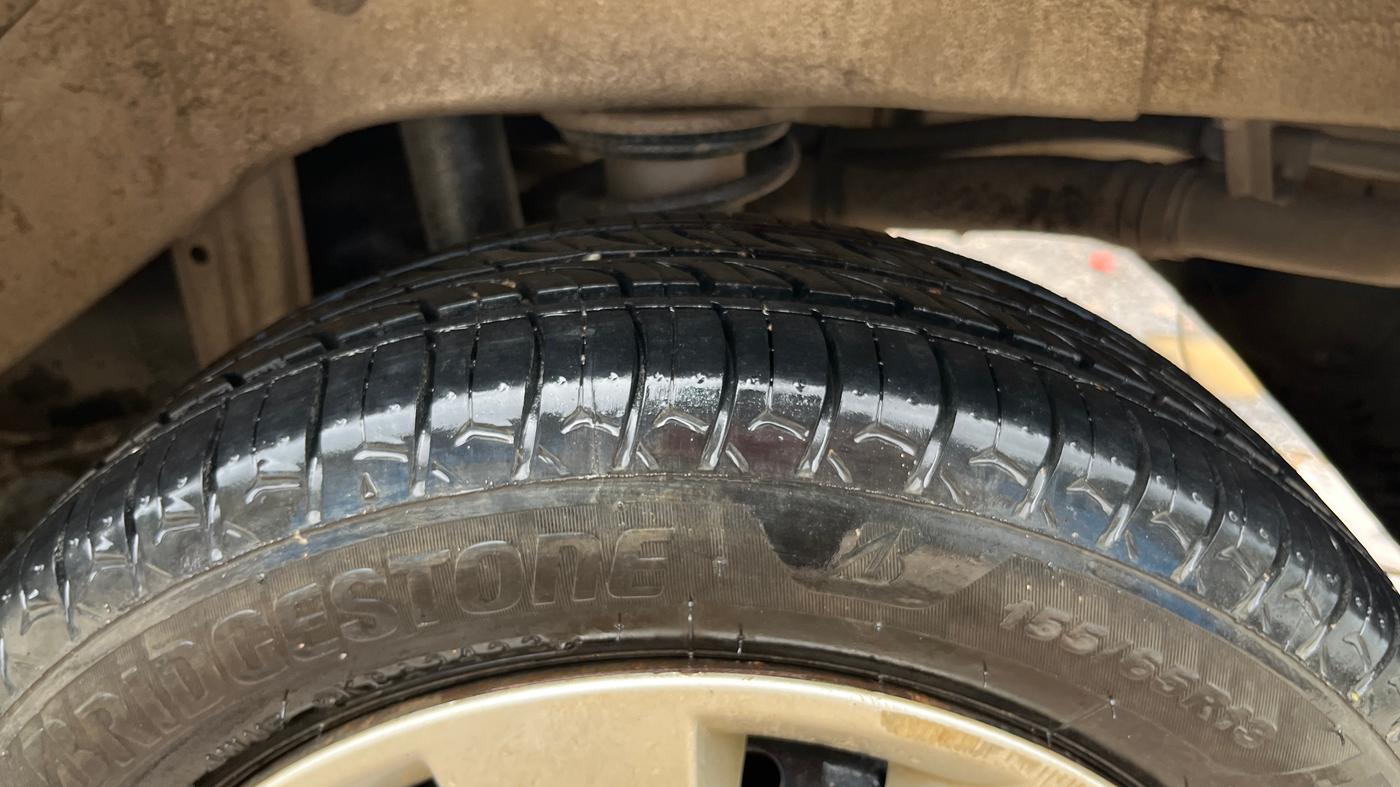 2013 Maruti Alto K10 VXI, Petrol, Manual, 45,404 km, Left Rear Tyre Tread