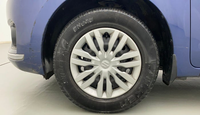 2017 Maruti Dzire VXI, Petrol, Manual, 90,390 km, Left Front Wheel