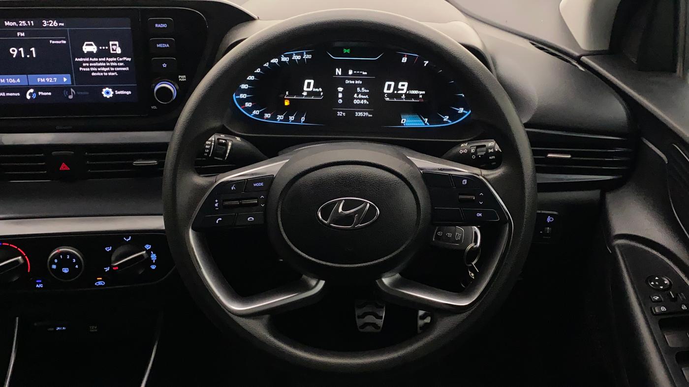 2021 Hyundai NEW I20 SPORTZ 1.0T GDI IMT, Petrol, Manual, 33,944 km, Steering Wheel Close Up
