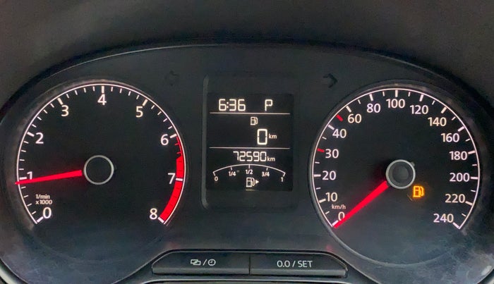 2015 Volkswagen Vento COMFORTLINE TSI AT PETROL, Petrol, Automatic, 72,679 km, Odometer Image