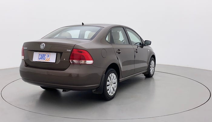 2015 Volkswagen Vento COMFORTLINE TSI AT PETROL, Petrol, Automatic, 72,679 km, Right Back Diagonal