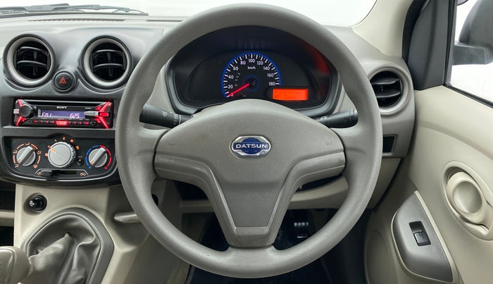 2015 Datsun Go T, Petrol, Manual, 14,922 km, Steering Wheel Close Up