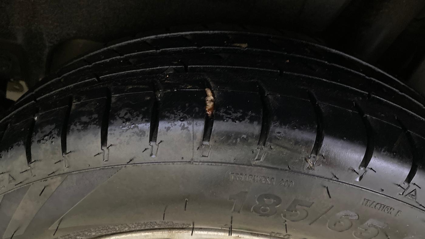 2022 Maruti Dzire ZXI AMT, Petrol, Automatic, 55,815 km, Left Rear Tyre Tread