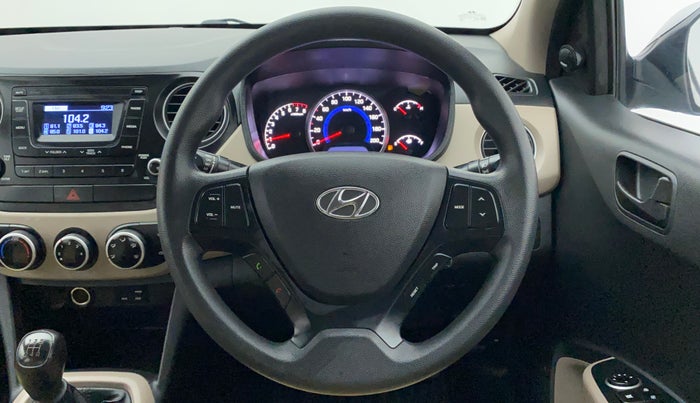 2019 Hyundai Grand i10 MAGNA 1.2 KAPPA VTVT, Petrol, Manual, 17,082 km, Steering Wheel Close Up