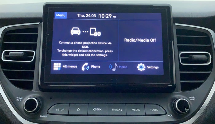2020 Hyundai Verna SX DIESEL MT, Diesel, Manual, 26,204 km, Infotainment System