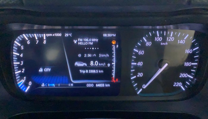 2021 Tata ALTROZ XZ PETROL, Petrol, Manual, 64,953 km, Odometer Image