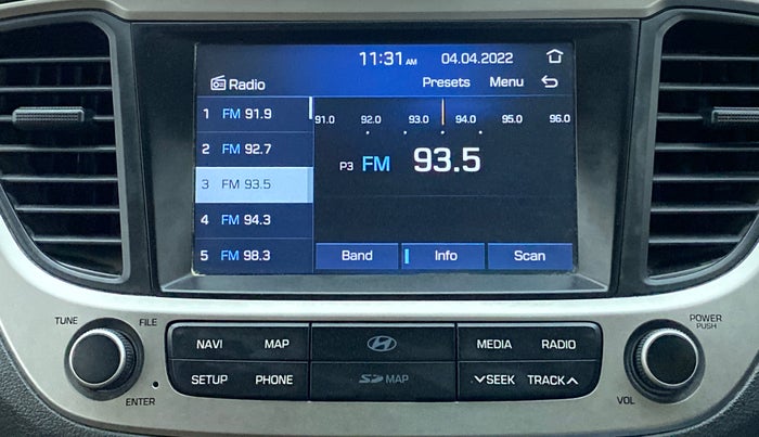 2017 Hyundai Verna 1.6 SX VTVT, Petrol, Manual, 10,705 km, Infotainment System