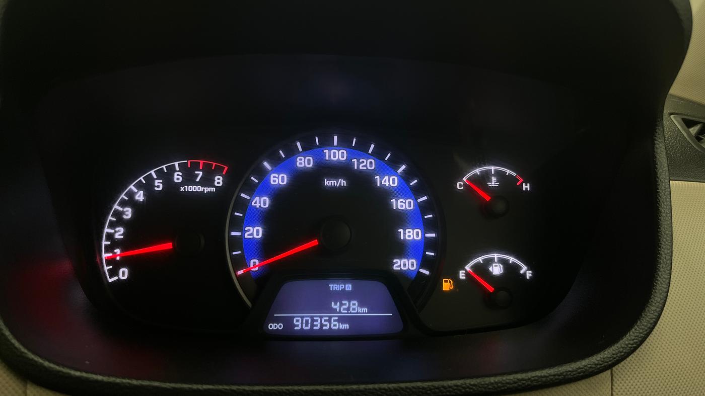 2014 Hyundai Xcent S (O) 1.2, Petrol, Manual, 90,313 km, Odometer Image