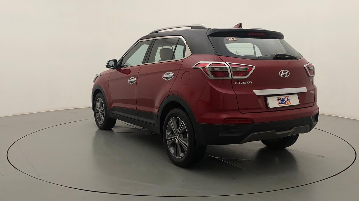 2016 Hyundai Creta SX PLUS AT 1.6 PETROL, Petrol, Automatic, 45,507 km, Left Back Diagonal