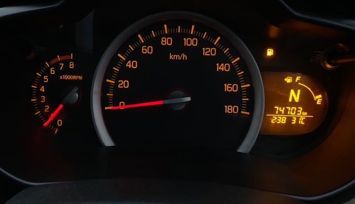 2015 Maruti Celerio ZXI AMT, Petrol, Automatic, 74,979 km, Odometer Image