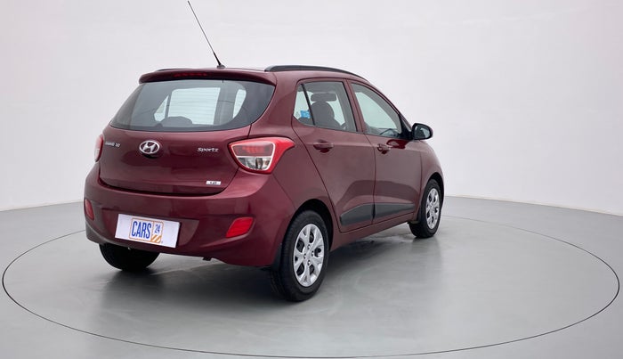 2016 Hyundai Grand i10 SPORTZ 1.2 KAPPA VTVT, Petrol, Manual, 38,345 km, Right Back Diagonal