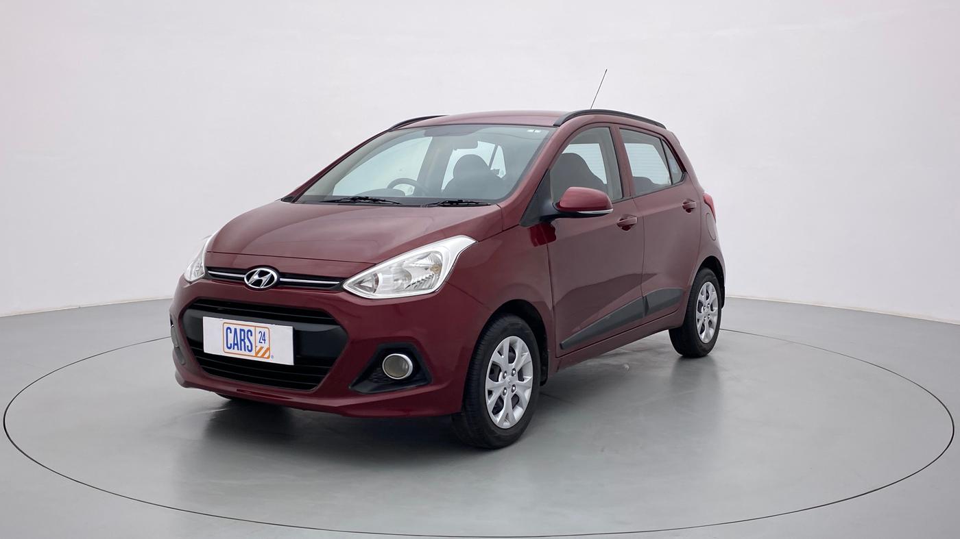 2016 Hyundai Grand i10 SPORTZ 1.2 KAPPA VTVT, Petrol, Manual, 38,345 km, Left Front Diagonal