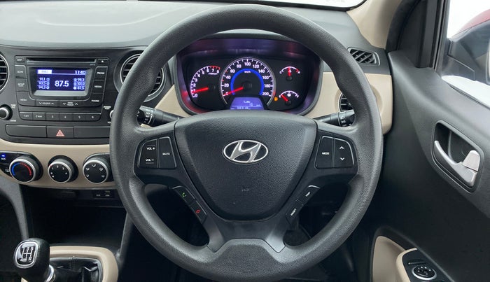 2016 Hyundai Grand i10 SPORTZ 1.2 KAPPA VTVT, Petrol, Manual, 38,345 km, Steering Wheel Close Up