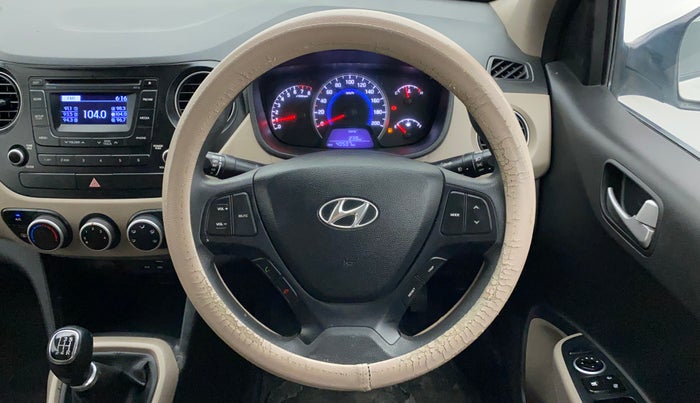 2015 Hyundai Grand i10 SPORTZ 1.2 KAPPA VTVT, Petrol, Manual, 40,507 km, Steering Wheel Close Up