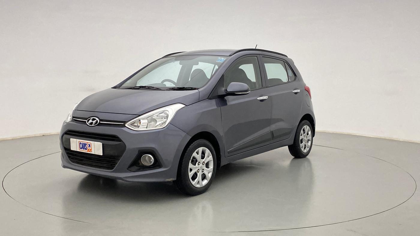 2014 Hyundai Grand i10 SPORTZ 1.2 KAPPA VTVT, Petrol, Manual, 38,007 km, Left Front Diagonal