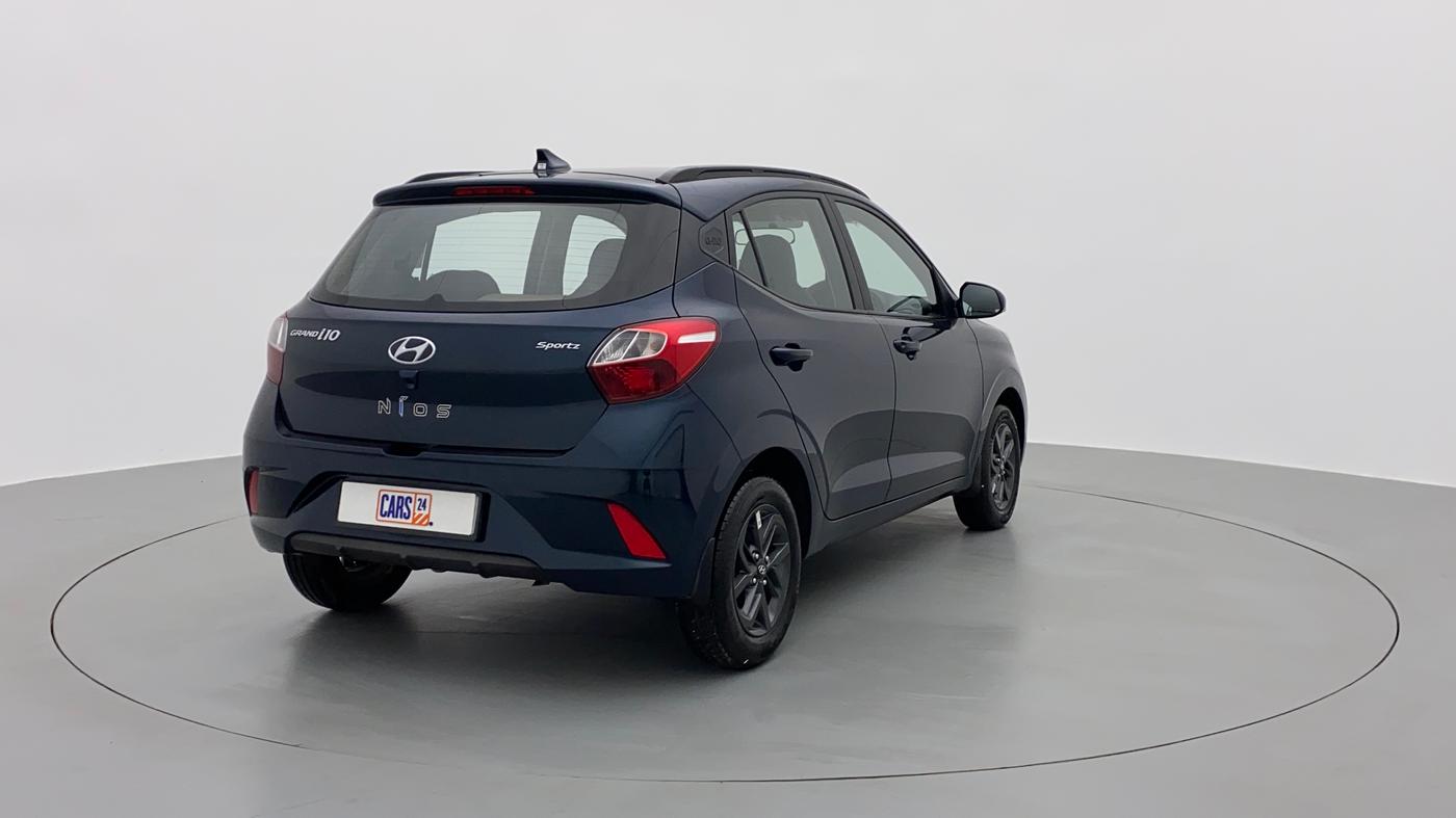 2020 Hyundai GRAND I10 NIOS SPORTZ PETROL, Petrol, Manual, 11,672 km, Right Back Diagonal