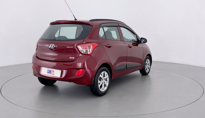 2016 Hyundai Grand i10 SPORTZ 1.2 KAPPA VTVT, Petrol, Manual, 56,397 km, Right Back Diagonal