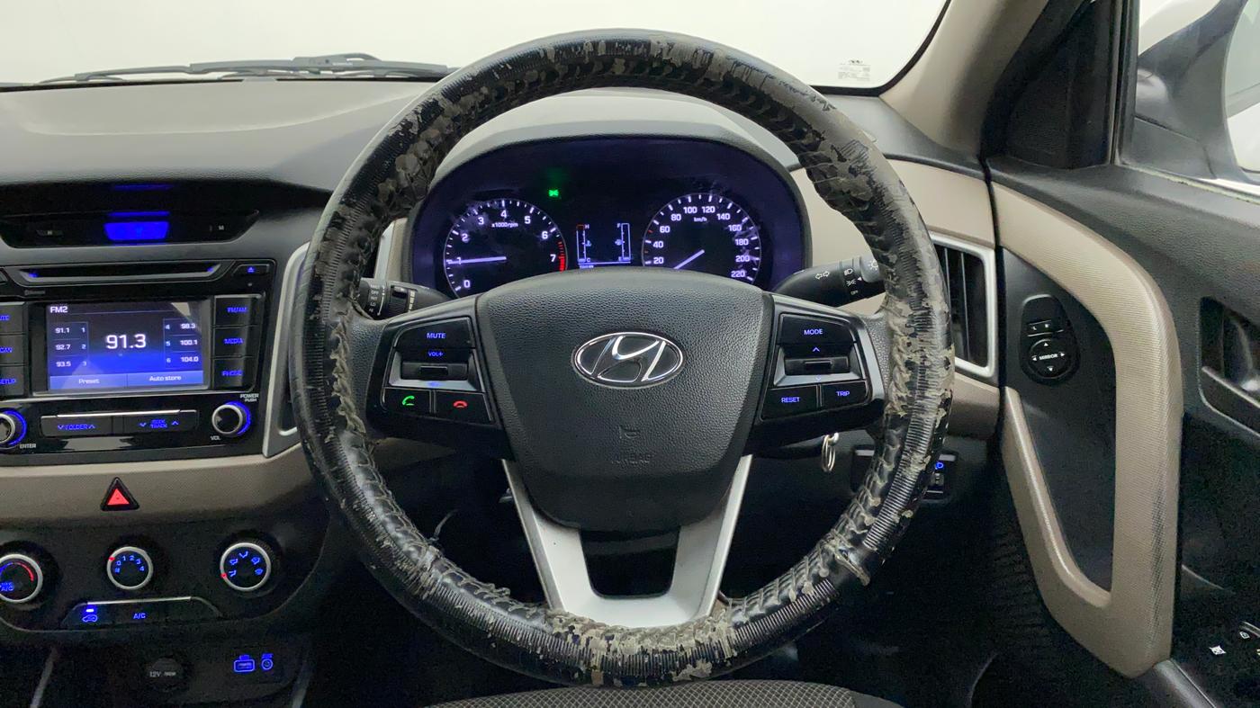 2017 Hyundai Creta E PLUS 1.6 PETROL, Petrol, Manual, 81,347 km, Steering Wheel Close Up