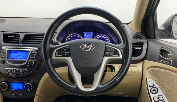 2013 Hyundai Verna FLUIDIC 1.6 VTVT SX, Petrol, Manual, 61,812 km, Steering Wheel Close Up