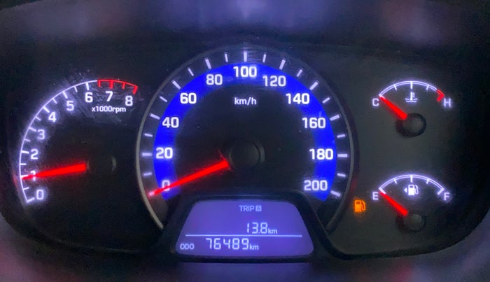 2015 Hyundai Xcent S (O) 1.2, Petrol, Manual, 76,489 km, Odometer Image