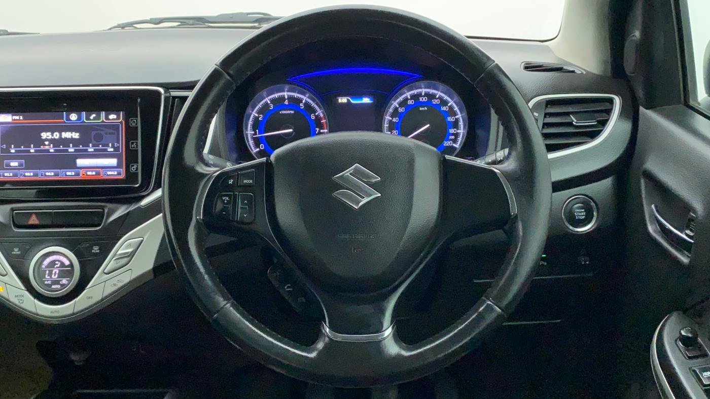 2016 Maruti Baleno ALPHA PETROL 1.2, Petrol, Manual, 1,14,314 km, Steering Wheel Close Up