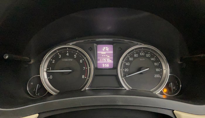 2015 Maruti Ciaz VXI, Petrol, Manual, 1,17,523 km, Odometer Image