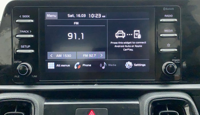 2022 KIA SONET HTK PLUS 1.0 IMT, Petrol, Manual, 13,165 km, Infotainment System