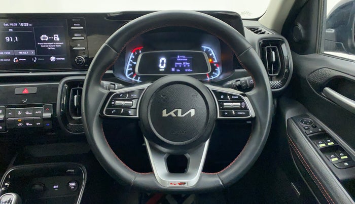 2022 KIA SONET HTK PLUS 1.0 IMT, Petrol, Manual, 13,165 km, Steering Wheel Close Up