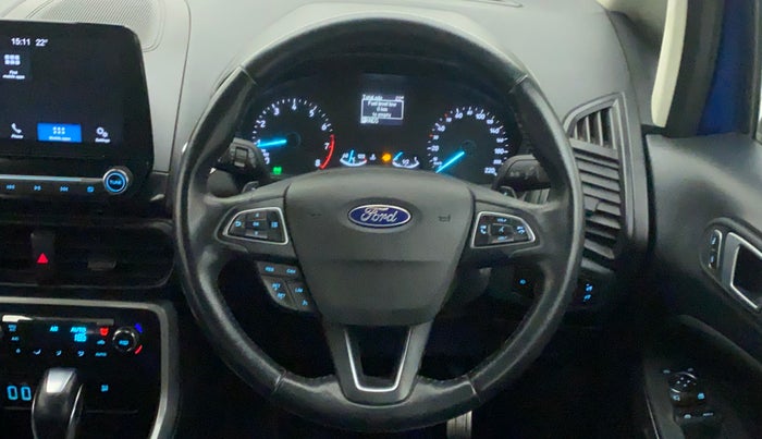 2018 Ford Ecosport TITANIUM + 1.5L PETROL AT, Petrol, Automatic, 40,624 km, Steering Wheel Close Up