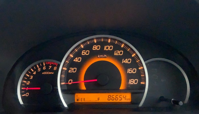 2011 Maruti Wagon R 1.0 VXI, Petrol, Manual, 86,708 km, Odometer Image