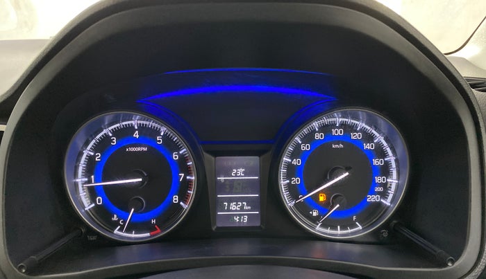 2018 Maruti Baleno DELTA PETROL 1.2, Petrol, Manual, 71,624 km, Odometer Image