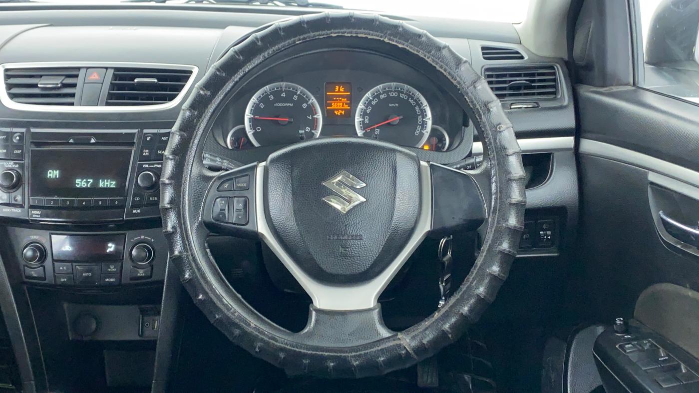 2014 Maruti Swift ZXI D, Petrol, Manual, 57,089 km, Steering Wheel Close Up